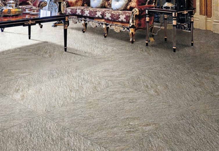 Villa Glazed Marble Look Porcelain Tile / Sandstone Porcelain Tiles 600x600 MM