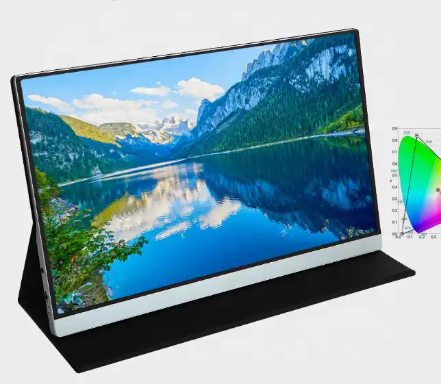 60 Hz Portable Dual Monitor with 14 Inches Screen Size and 1000 1 Contrast Ratio
