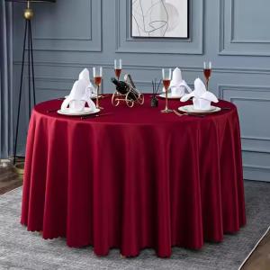 Jacquard Custom Table Covers Round Linen Tablecloths For Indoor