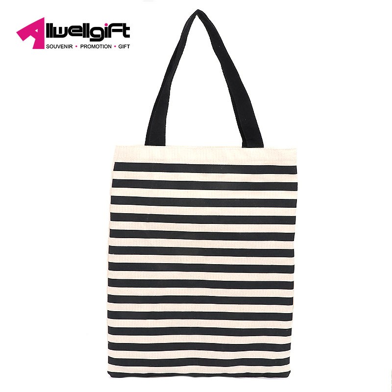 Portable Canvas Shoulder Tote Bag Large Capacity With Various Pattern