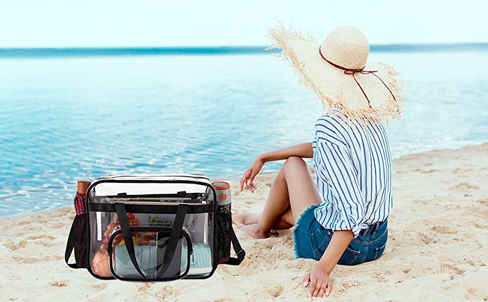 clear shoulder bag