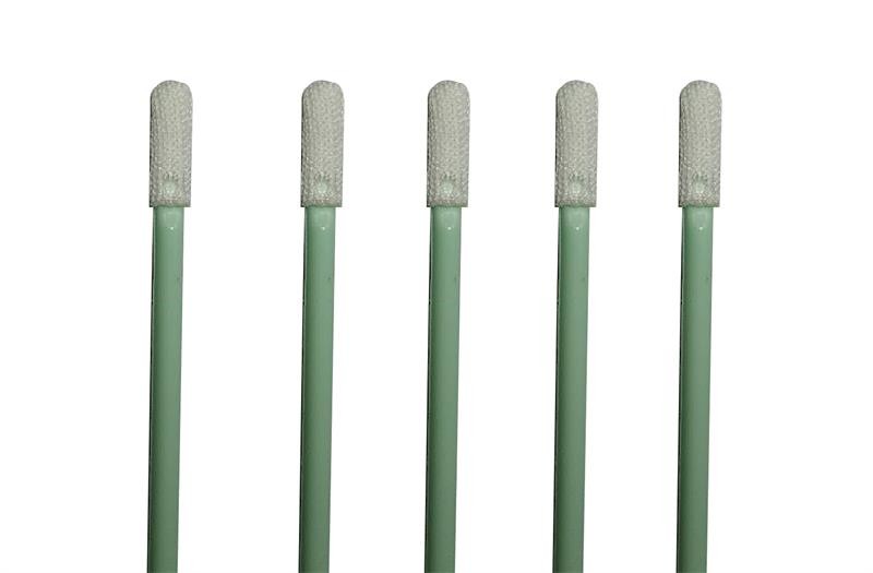 Light Green Cleanroom Consumables Micro Polyester Foam Cleaning Swabs