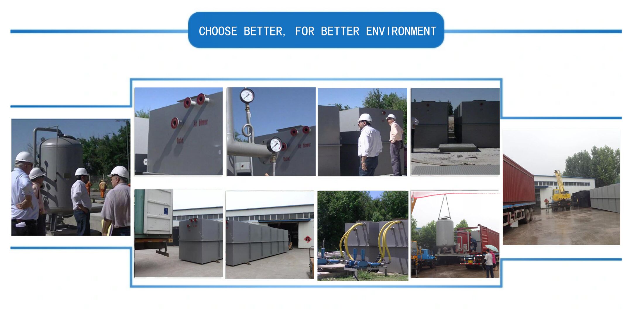 10-20 Years Service Life Flat Sheet Sewage Treatment Plant with Free Spare Parts