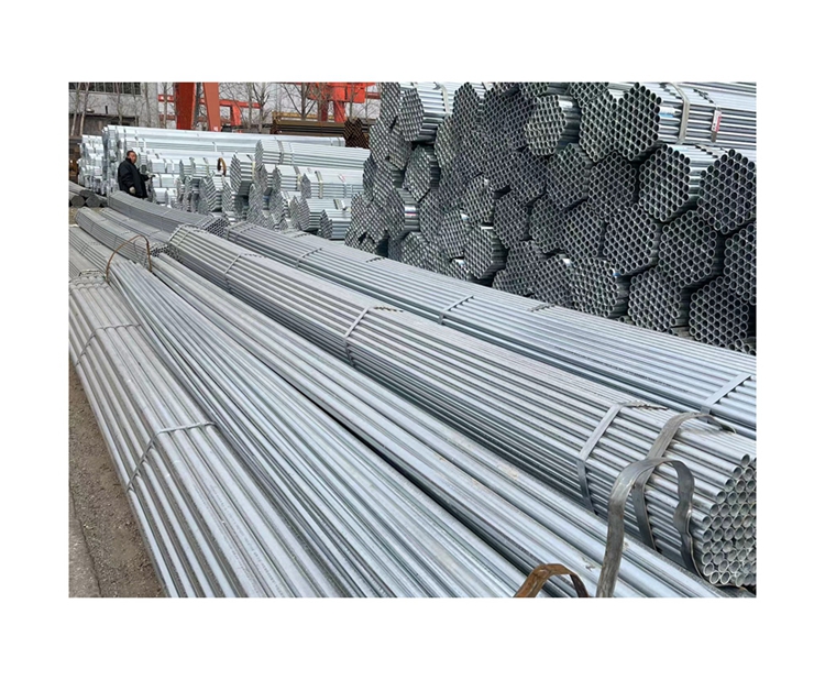 Q235B Polished GI Pipe Carbon Steel Round Hollow Tube Galvanized Iron