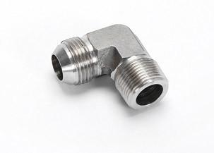 757 Bar Male NPT 38mm High Pressure Pipe Fittings , Stainless Steel 90 Degree