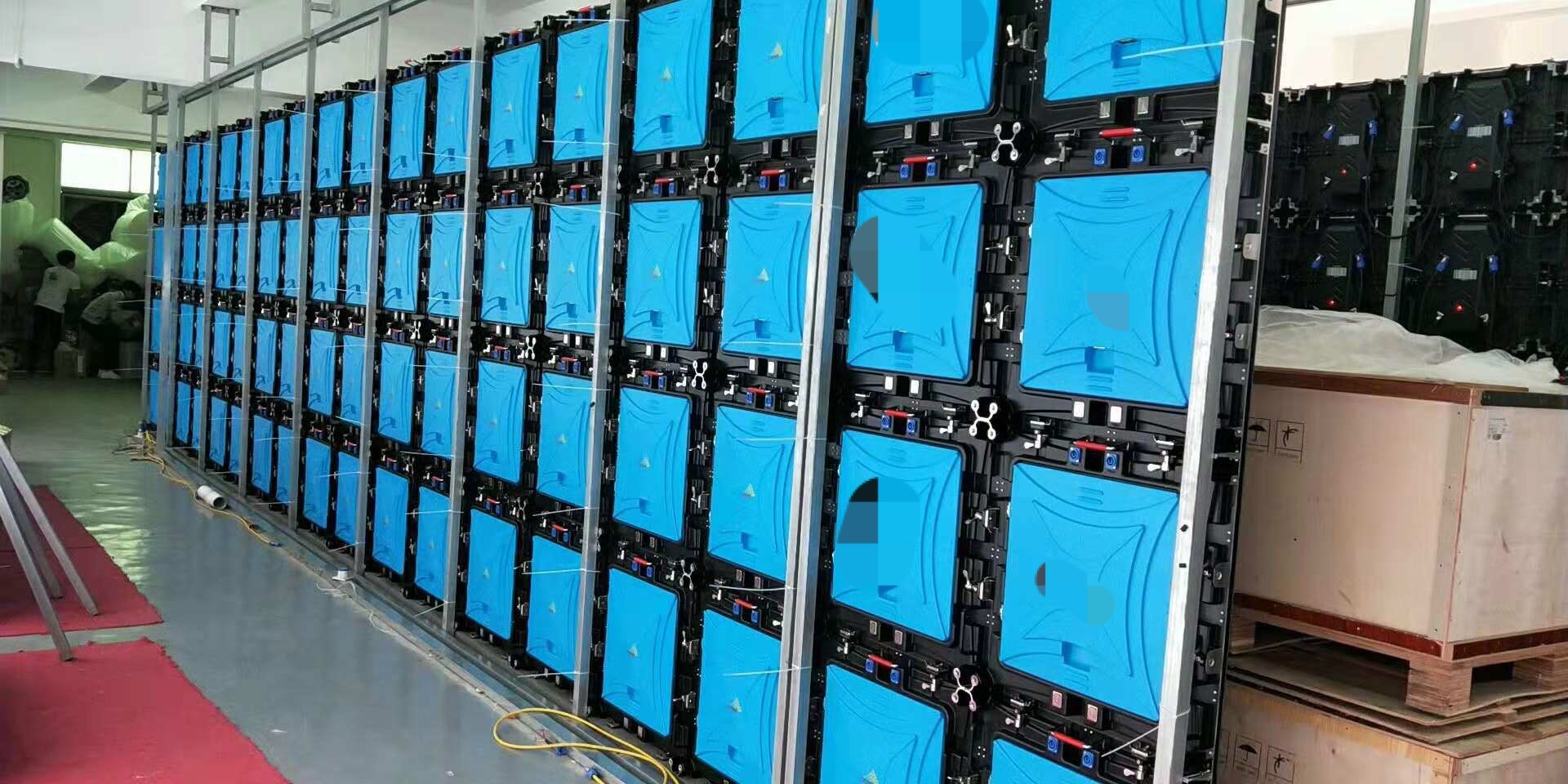 P5 Indoor LED Video Wall Display With 3528 LED Lamps 640x640mm Aluminum Cabinet Shenzhen Factory
