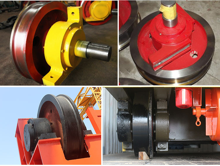 Forging Crane Trolley Wheels Container Cast Steel Block Drum Pulley Sheave