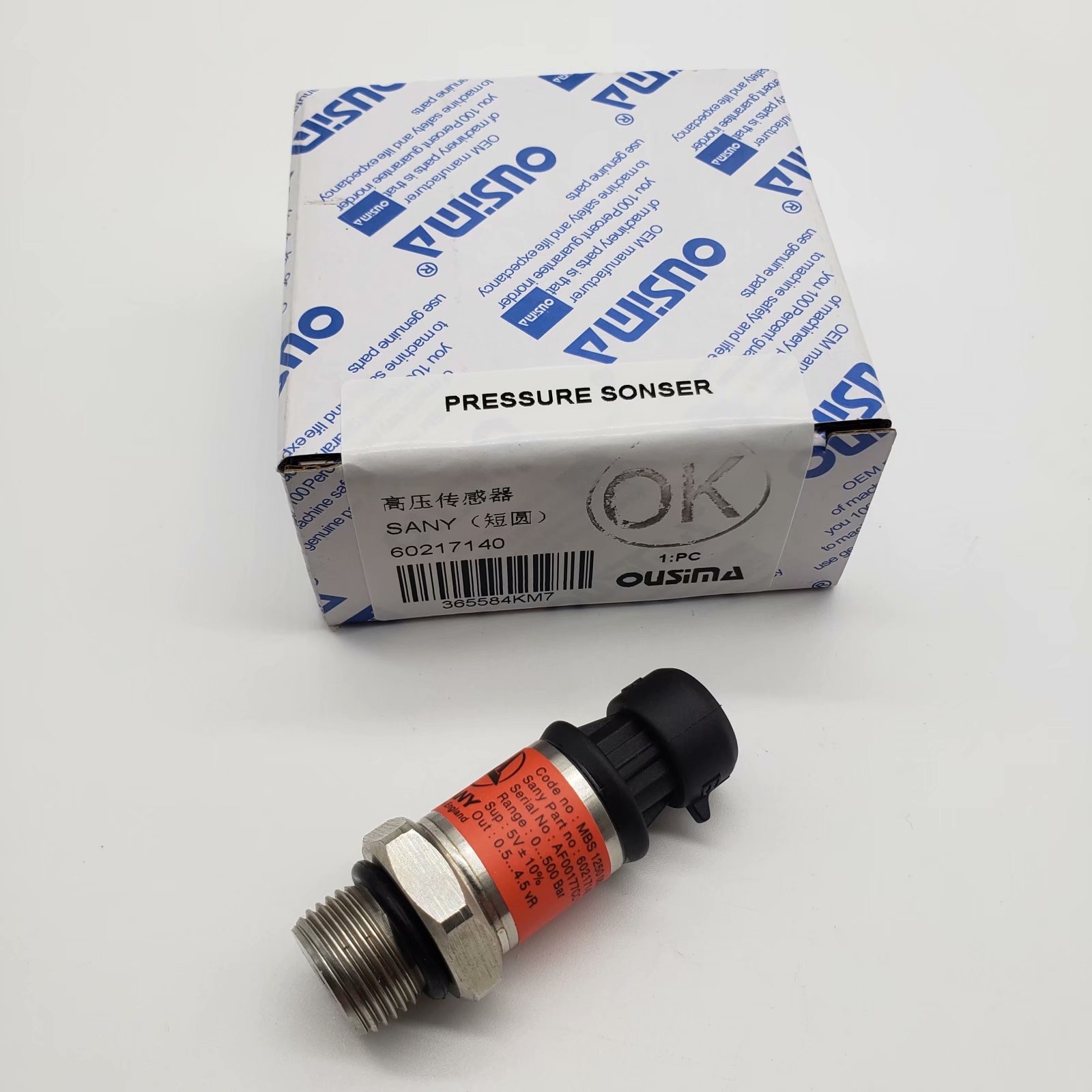 OUSIMA Excavator Electrical Parts 60217140 High Pressure Sensor