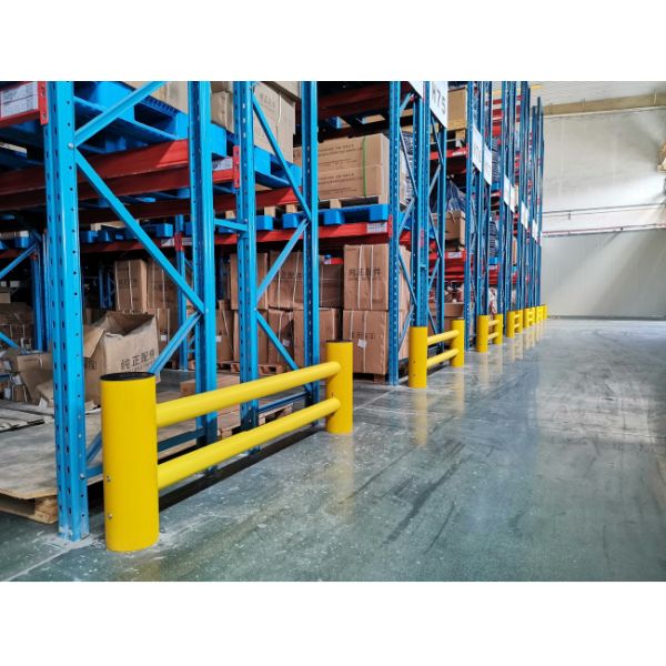 Heavy Duty Pallet Rack Protector Warehouse Pallet Rack Column Protection Flexible Plastic Guard Upright Protector