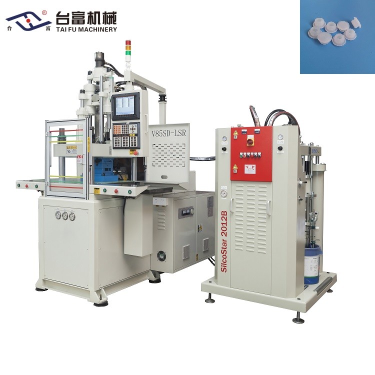 Vertical Double Slide LSR Injection Molding Machine For T-Type Rubber Stopper