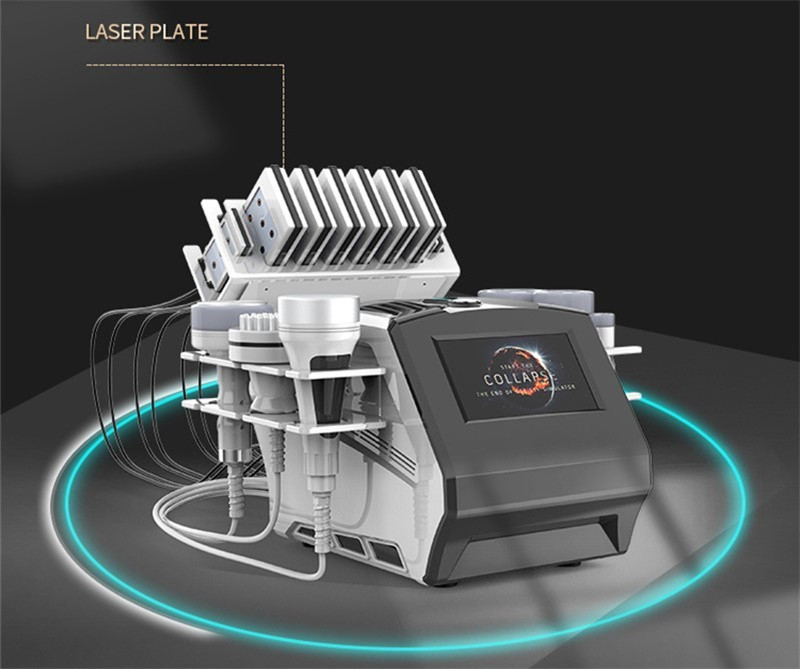 Portable 80k Cavitation Vacuum Rf Machine 7 In 1 For Body Contouring Fat Burning