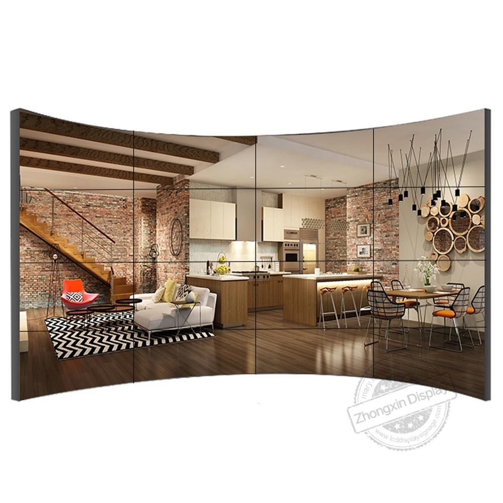 High Definition 46" 1.7mm bezel LCD DID Video wall 3x3 for Seamless Video Wall Panel Size