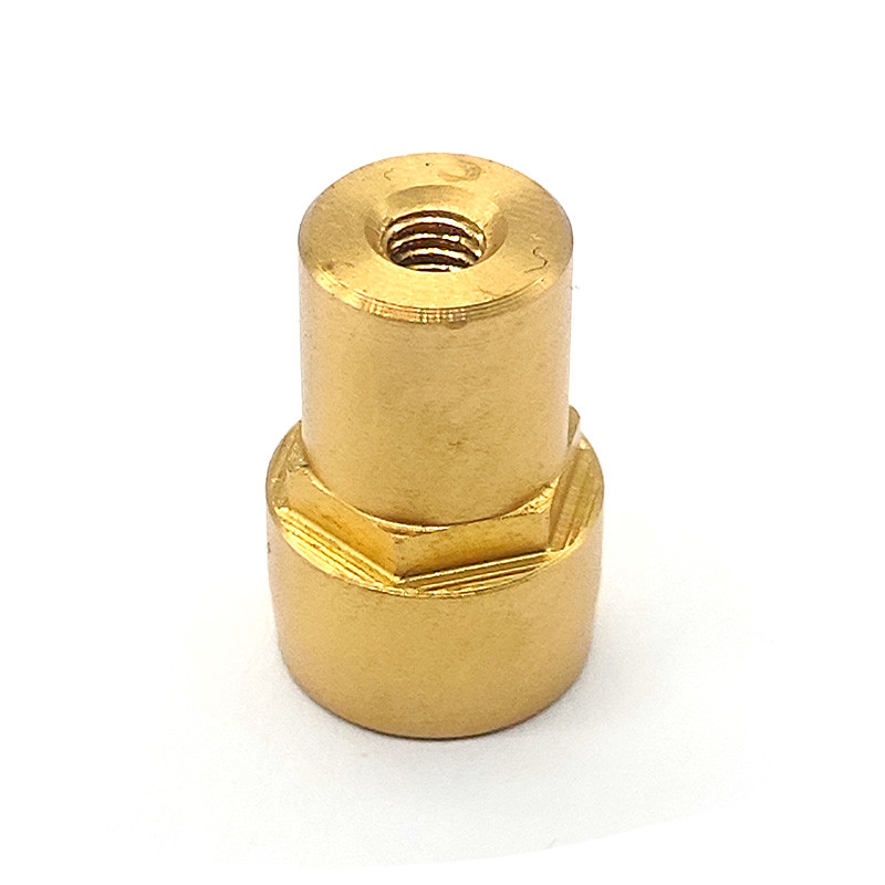 Gold Plated Brass Machined Components Turning Brass Terminal Connector