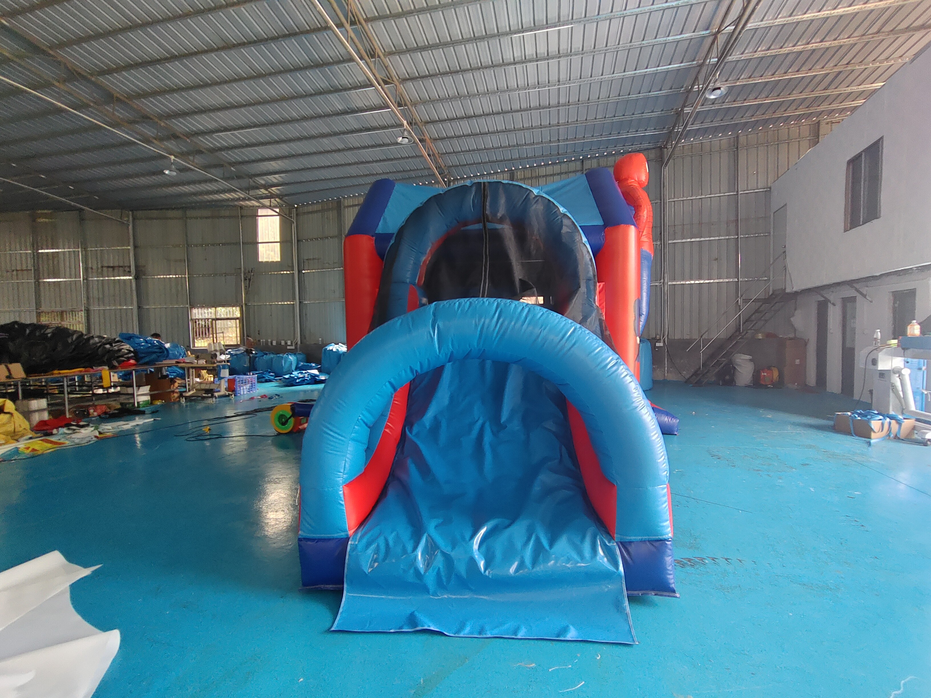 Manufacture Bouncy Castler Inflatable Bouncer Combo With Slide SpidermMan Castle