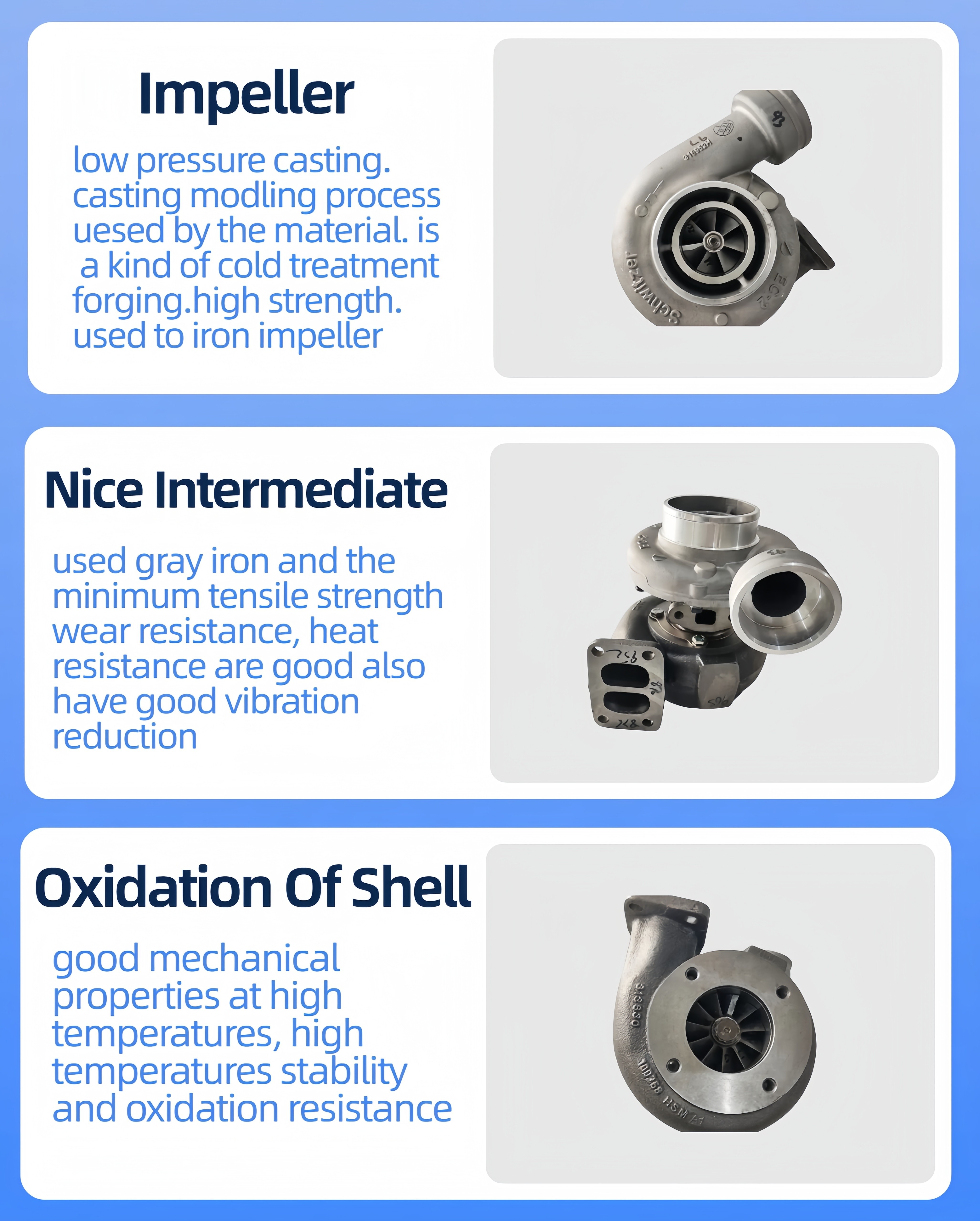 C9 Excavator Spare Parts Turbocharger For CAT C9 Engine CAT330D Excavator Turbo 482-8186 4828186