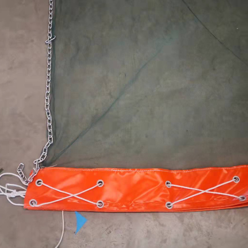 Impermeable PVC Oil Boom Floating Sediment Curtain Turbidity For Spill Containment