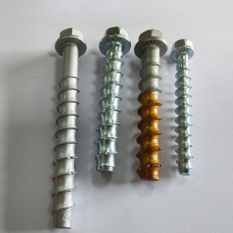 Concrete self-tapping screw anchors Cement self-cutting screw anchors Expansion screws hexagonal flange self-cutting anchors