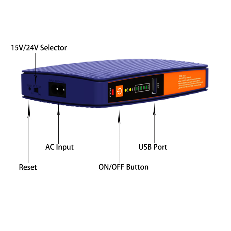 Single Phase 1KVA-3KVA 220VAC 40Hz-70Hz Pure Sine Wave Tower/Rack-mounted ONLINE UPS