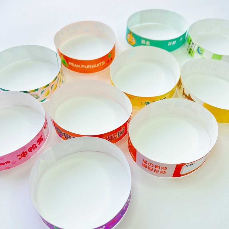 2025 New Promotional Item Bar Coding and Heat Resistant Event Wristbands for Accurate Identification