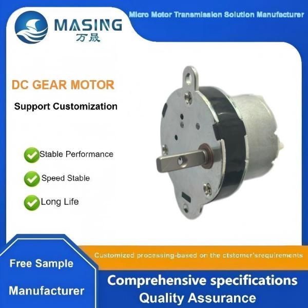 12v Dc Gear Motor Low Rpm High Torque DC Motor With Gear Box For Robots And Tea