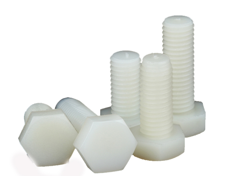 M6-170mm Nylon Screw Length Nylon Hex Bolt White Hexagon Head Insulated Plastic Bolt