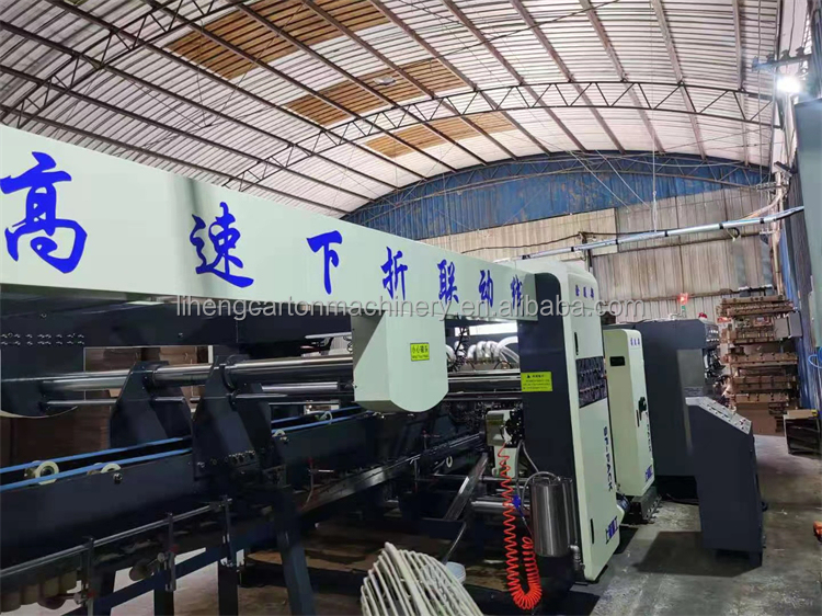 Customize Best High Speed Flexo Printer Slotter Die Cutter line Folder Gluer For Corrugated Box Machine