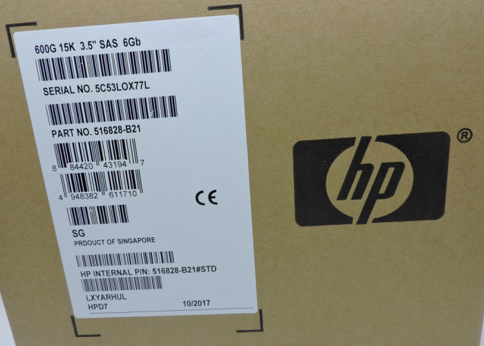 652620-B21 653952-001 533871-003 HP Hard Disk 600G 15K SAS 3.5 Inch 1 Year Warranty