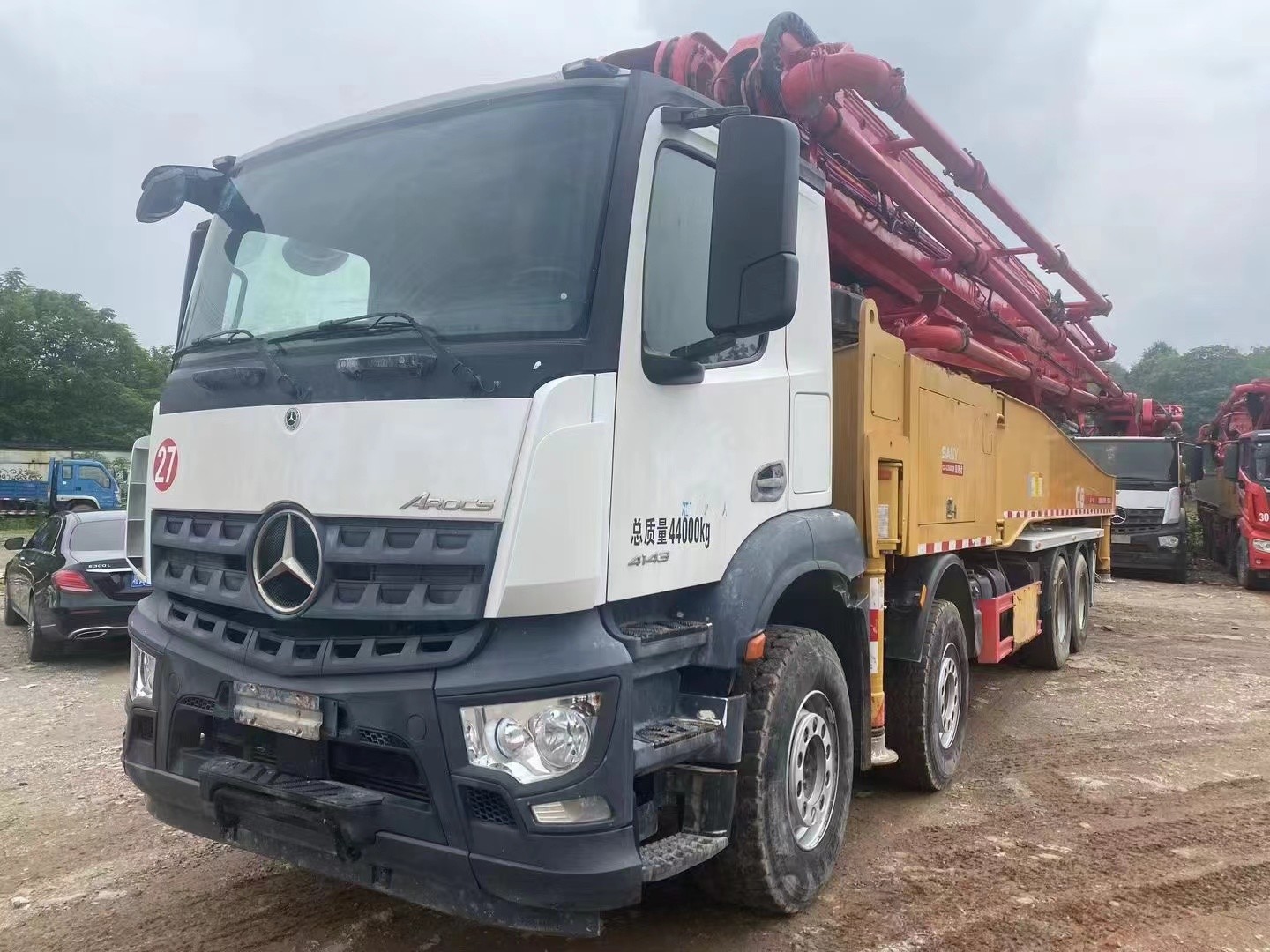2020 Model Used Concrete Pump Truck 56 Meters Benz Chassis Sany 1400 Working Hours