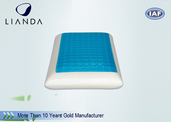 Non - Toxic Stay Cool Pillow , White Cooling Gel Bed Pillow 50D