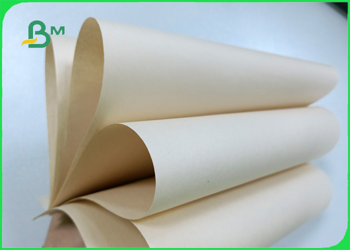 Width 240 - 500mm good stiffness stable thickness 50gsm FDA kraft paper in roll