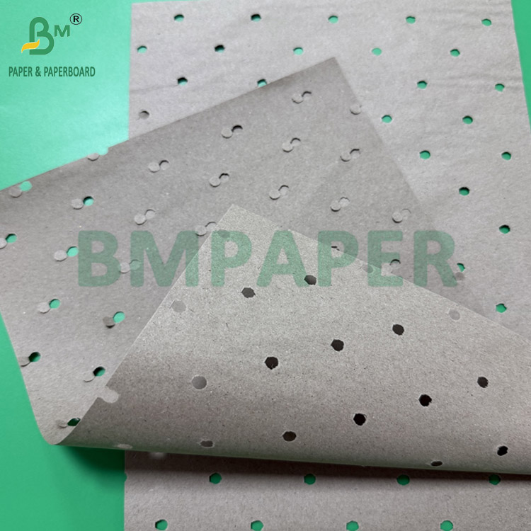 70gsm 80gsm Recycled Perforated Brown Kraft Paper Rolls 20 - 100inch Roll Wide