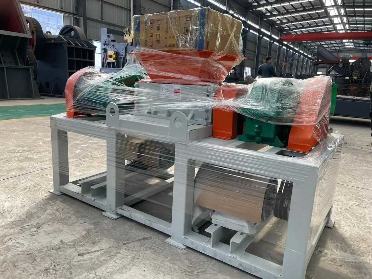 Safe Operation Shaft Shredder With Long Service Life In Pharmaceutical Industry