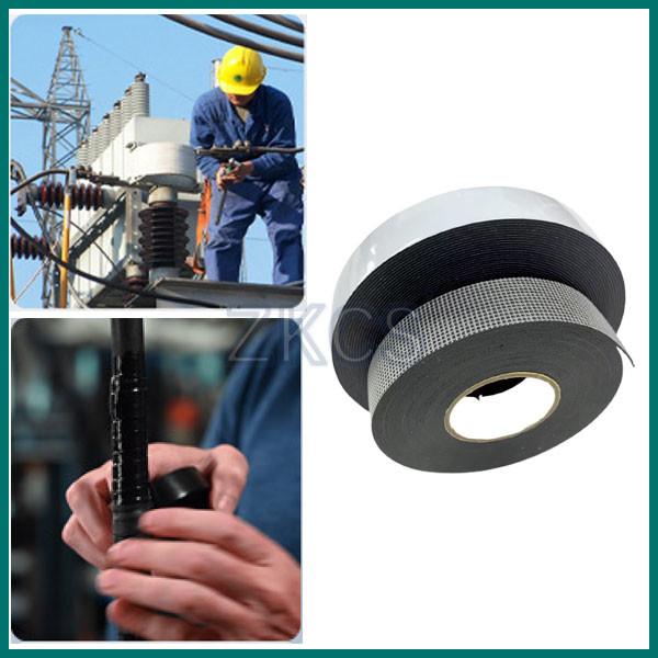 Self-fusing EPR splicing tape used to electrical insulation for splicing cable to 69KV