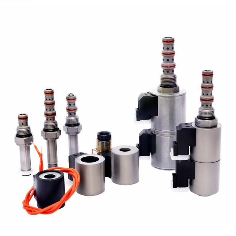Hydraulic Cartridge Solenoid Valve 3 Way 2 Position Threaded