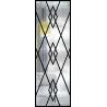 Buy cheap Decorative Wrought Iron Glass For Door Agon Filled 22*64 Inch Size Shaped from wholesalers