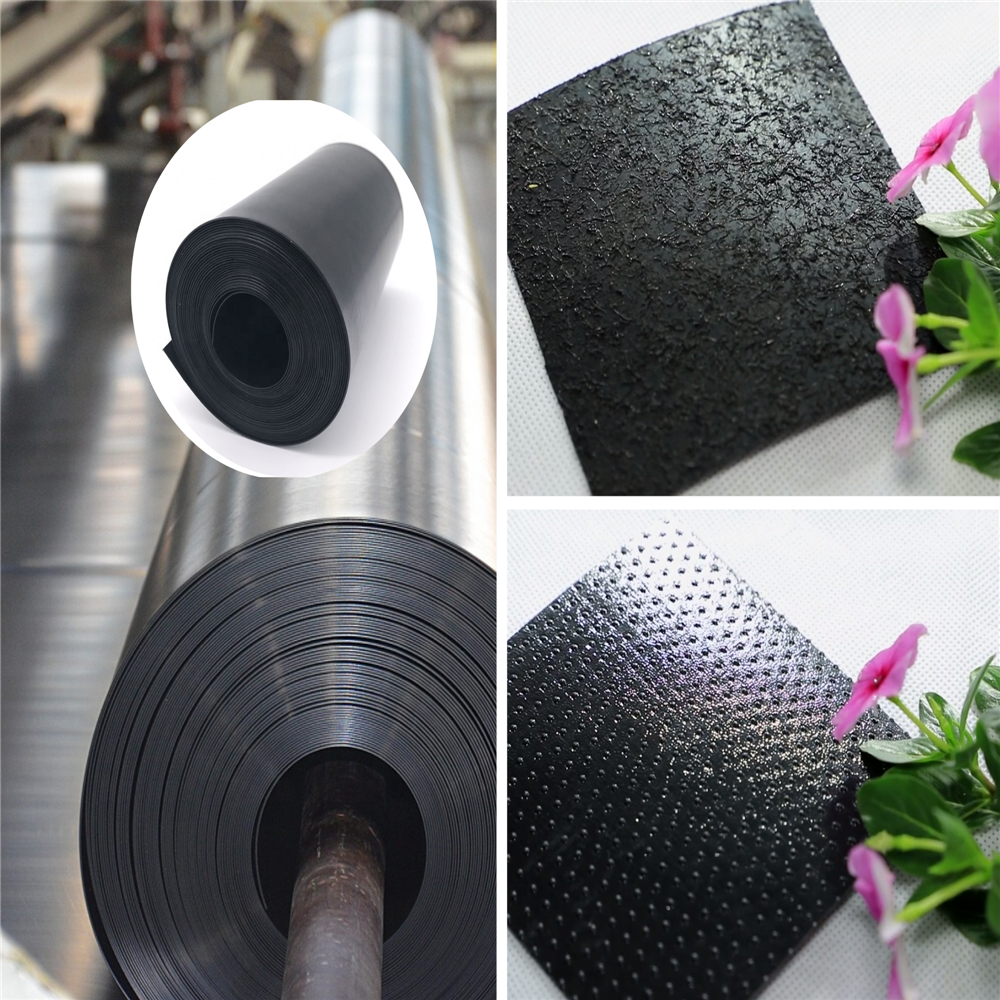 0.75mm 1.0mm HDPE Geomembrane Pond Liner for Biofloc Tank Customizable and Waterproof