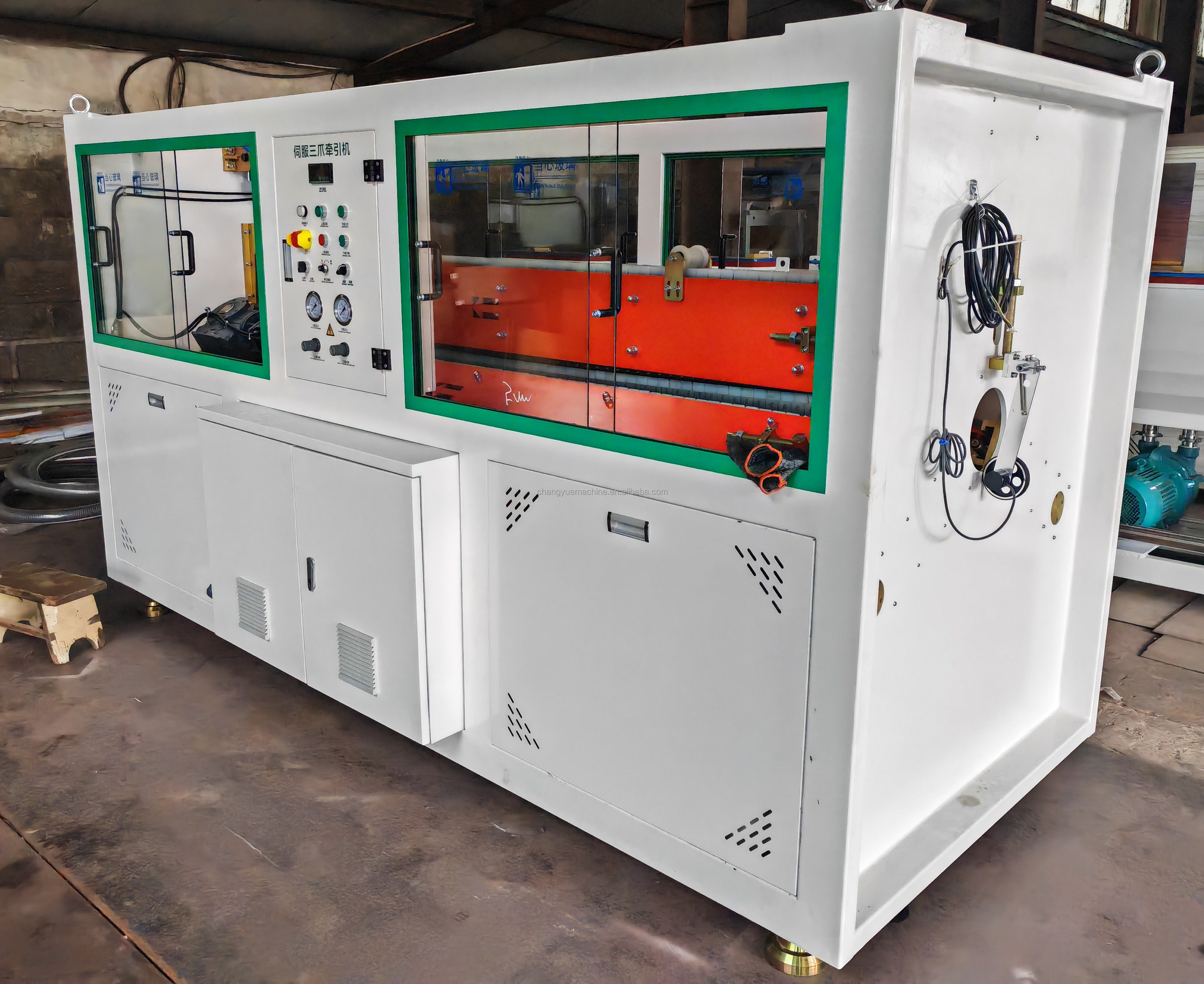 State-of-the-Art HDPE Pipe Production Line with Double/Single Disc Winding/Stacker for Easy and Organized Production