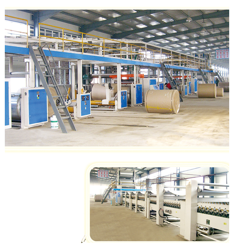 180kw Corrugated Board Production Line , Corrugated Board Making Machine