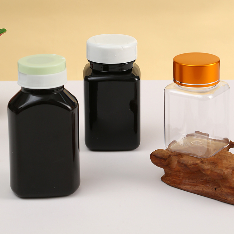 Customized Accepted Logo 150Ml Red Pink Empty Supplement Vitamin Capsule Pill Plastic Bottle for Custom Packaging