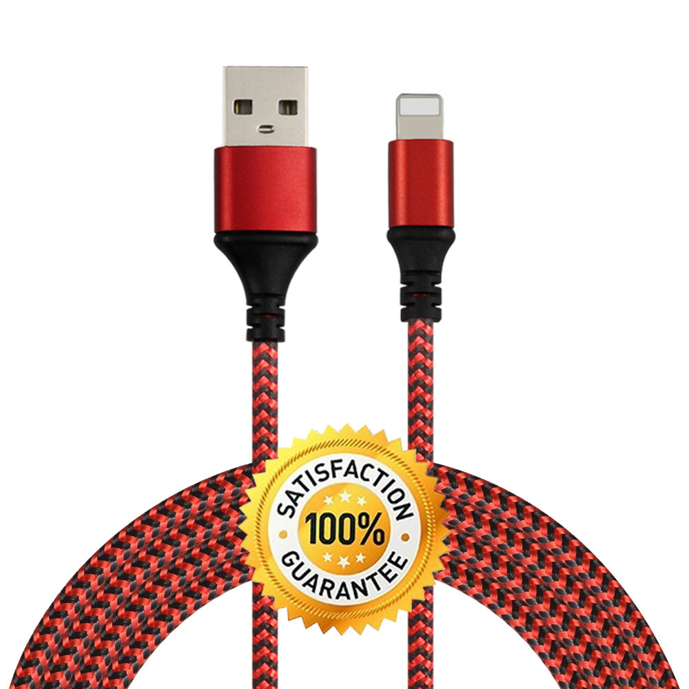 Cloth Braided USB Charging Cable Mini 8 Pin IPhone 5 6 7 8 X XS Compatible