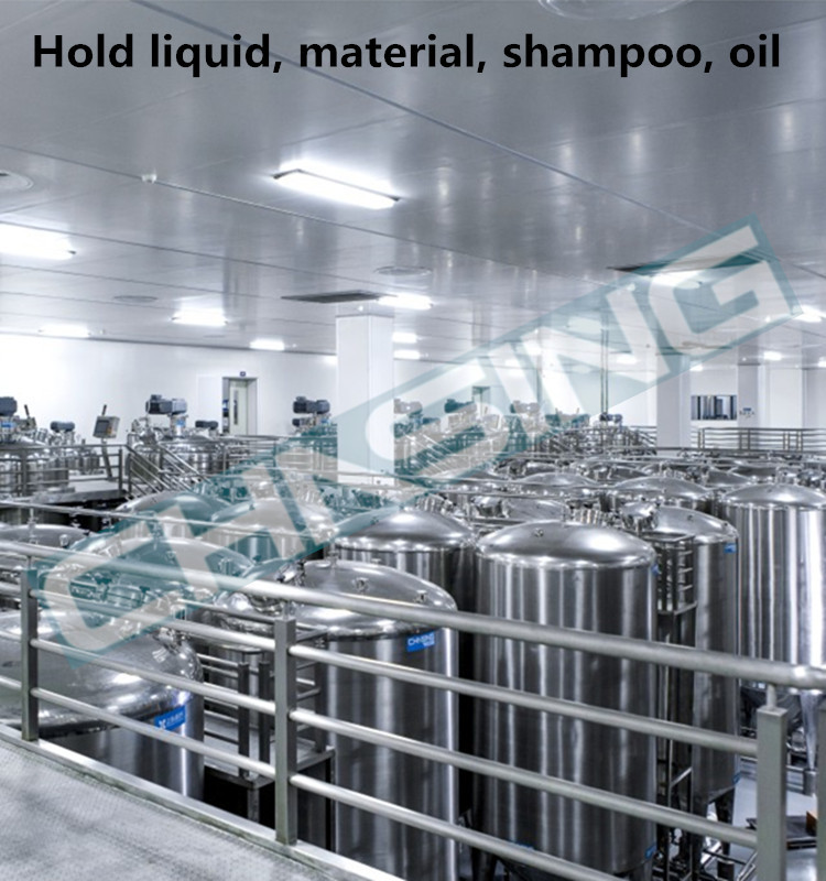 5000 liters Stainless Steel Storage Tank Vessel Chemical Storage Equipment