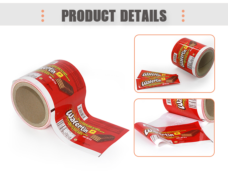 Custom Printed Aluminum Foil Laminated Energy Bar/Chocolate Packaging Roll Films BOPP Adhesive Film