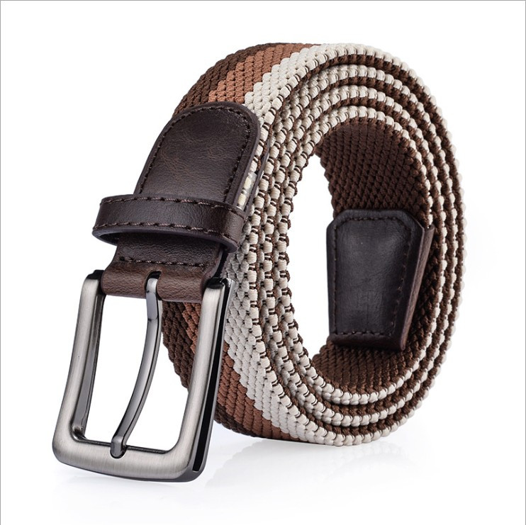 Braided Canvas Fabric Elastic Belt
