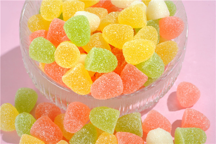 OEM Tropical Fruit Gummy Candy , Adult Multivitamin Gummies Soft Jelly Sweets