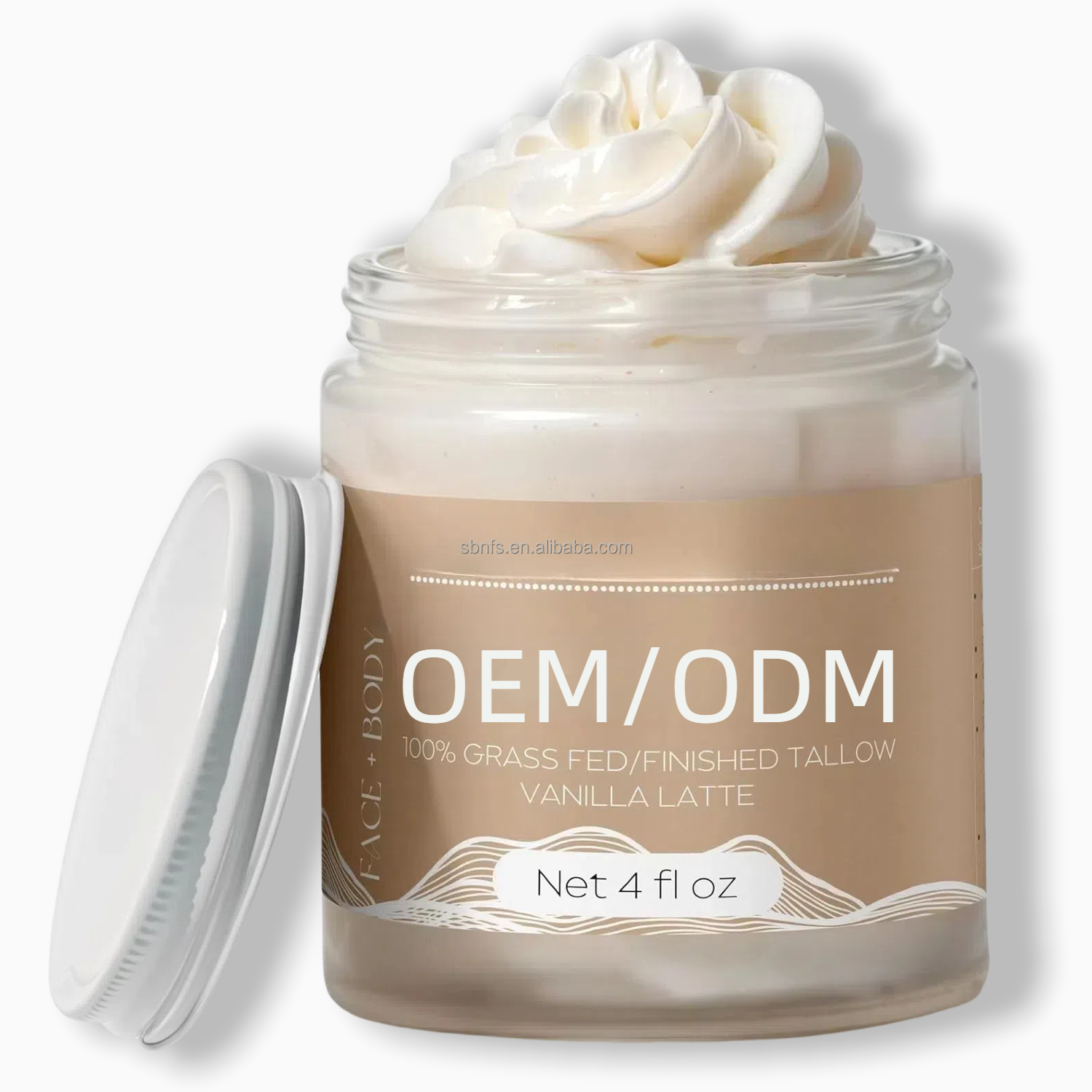 Wholesale Deeply Moisturizing Body Lotion Natural Sweet Almond Oil & Grass Fed Beef Tallow Nourishes Face Body Skin Care