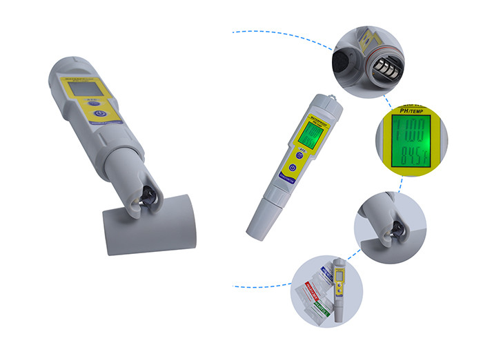 Automatic Correction Waterproof Ph Meter / ABS Ph Pen Tester 0 ~ 14.00p Range