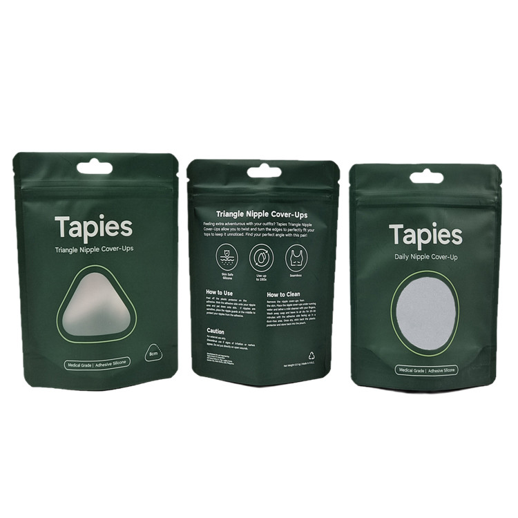 Factory Supplied Reusable Sealed Mylar Nipple Patch Packaging Pouch Custom Print Smell Proof Bags with Logo