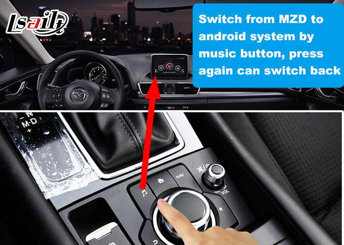 Lsailt Android Video Interface for Mazda CX-5 2017-2020 Car MZD System with GPS Navigation Mirror link Youtube