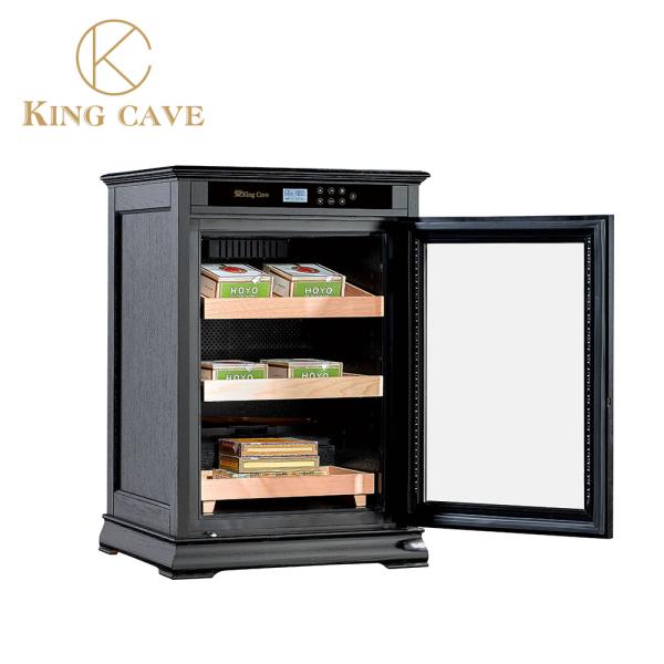 High Quality Electric Cigar Cooler Humidor With Spanish Cedar Wood Shelves Tempered Glass Electric Cigar Cooler Humidor With Spanish Cedar Wood Shelves