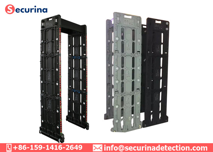 IP67 Waterproof Walk Through Security Detector Door Frame 7 Inch LCD Screen